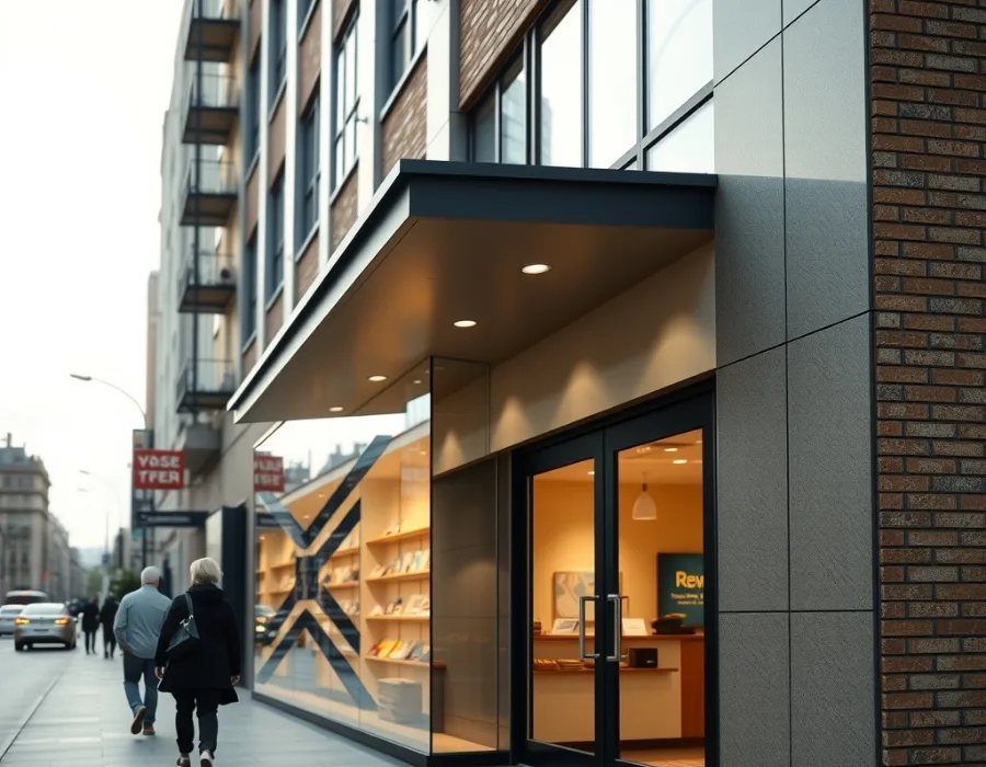 Contact map or store front image